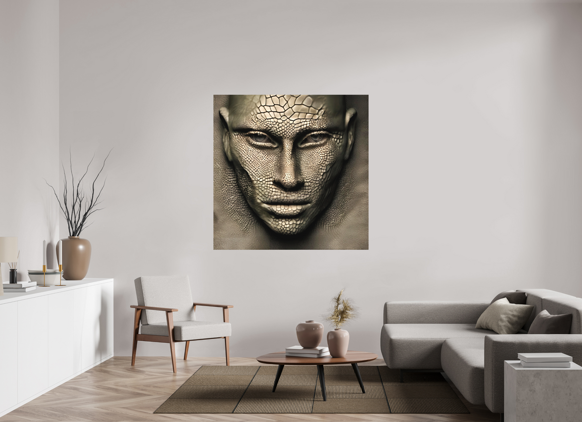 140 x 140 cm, Direct Print On Aluminium Dibond, 3 mm Neither Yet